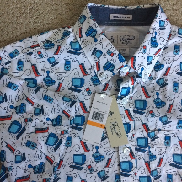 Original Penguin Other - Men’s Original Penguin Slim Fit Gamer motif shirt